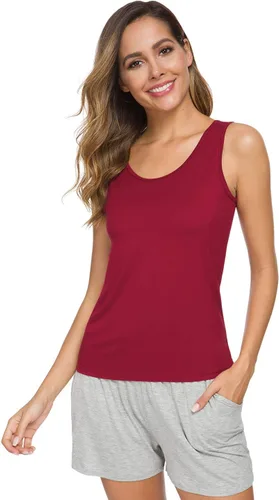 Miniatura 3 de Orrpally - Camiseta de tirantes básica y ligera para mujer (4 unidades)