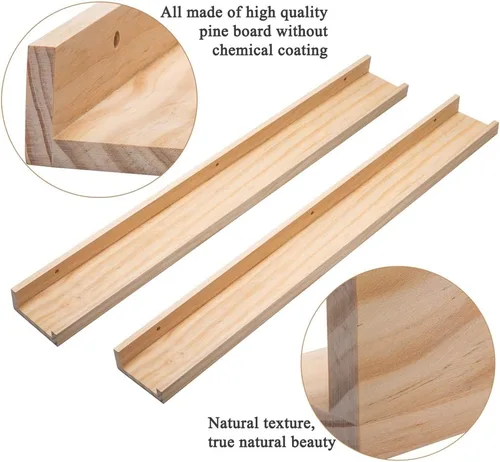 Miniatura 4 de Azsky - Estantería flotante para pared, estante de pared, estante para galería, guardería, estantería de 12 pulgadas, juego de 1