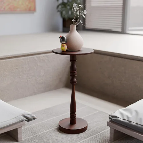 Miniatura 16 de Relso Aurora - Mesita de noche de madera maciza con estante abierto, mesa de noche con acabado negro, mesa auxiliar para dormitorio, sala de estar