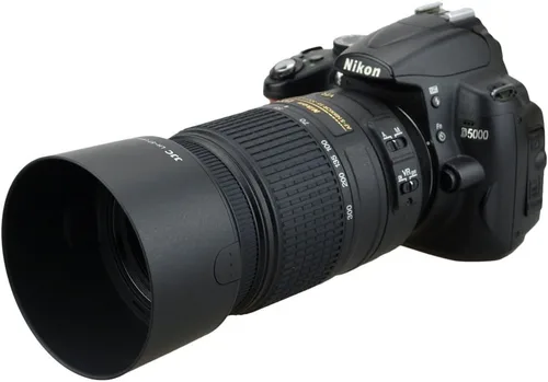 Miniatura 7 de Parasol reversible para lente de cámara HB-57 de repuesto para Nikon DX 2.165-11.811 in F4.5-5.6G ED VR zoom lente en D500 D7500 D7200 D7100 D7000