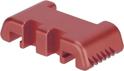 Miniatura 3 de NDZ Performance Placa trasera de aluminio con asistencia deslizante para Glock 1-5 Glock 17 19 19 19 x 22 23 24 26 27 31 32 33 34 35 45 47 49, Rojo