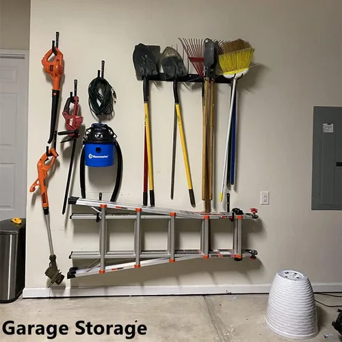 Miniatura 6 de Ganchos de almacenamiento de garaje resistentes, 12 pulgadas de montaje en pared para colgar herramientas, sillas, mangueras, escaleras, artículos a