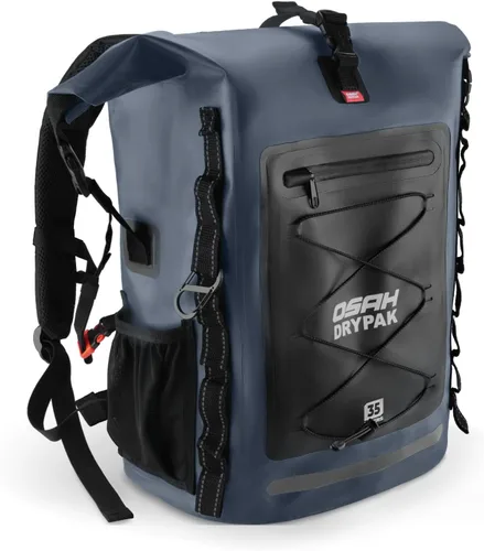 Miniatura 26 de OSAH DRYPAK Mochila impermeable Bolsa seca – Mochila de senderismo enrollable para viajes, kayak, canotaje, camping y pesca, Gris, Ocio