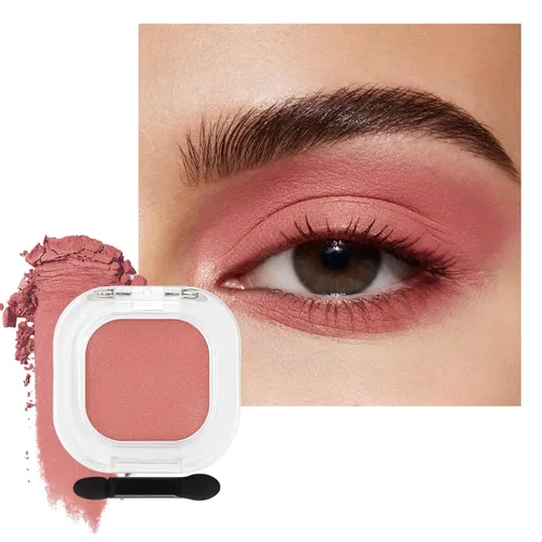 Miniatura 17 de Erinde Sombra de Ojos Negra, Sombra de Ojos Mate en Polvo Compacto, Maquillaje de Párpado de Tono Mate para Mujeres, Alta Pigmentación, Larga 01#