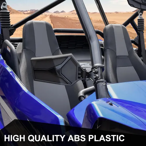 Miniatura 4 de SAUTVS Espejos laterales retrovisores ajustables para Yamaha YXZ 1000, espejos laterales traseros transparentes plegables para Yamaha YXZ 1000R