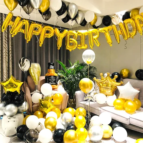 Miniatura 6 de MYUBWTF 6 globos grandes de corona dorada de 23 pulgadas, globo gigante de papel de aluminio, globos de helio para cumpleaños, bodas, fiestas