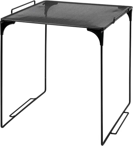 Miniatura 23 de Estante organizador de casillero apilable extra para casillero escolar, organizador de armario de almacenamiento, accesorios adecuados para la Negro