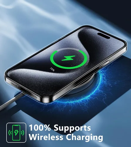 Miniatura 1407 de FNTCASE Funda para iPhone 13 Pro-Max: Fundas magnéticas transparentes compatibles con Magsafe Slim anti amarillamiento protección contra caídas