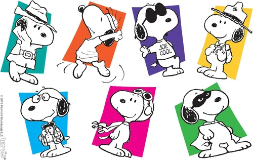 Miniatura 2 de Taza aislante Tervis Peanuts Multi-Snoopy de doble pared hecha en Estados Unidos mantiene las bebidas frías y calientes, 16 onzas, transparente