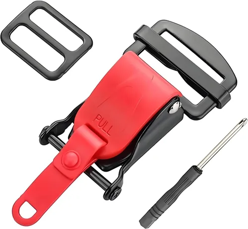 Kit de hebilla de liberación rápida para casco – Reemplazo de hebilla de correa de barbilla para casco de motocicleta, cierre de liberación rápida