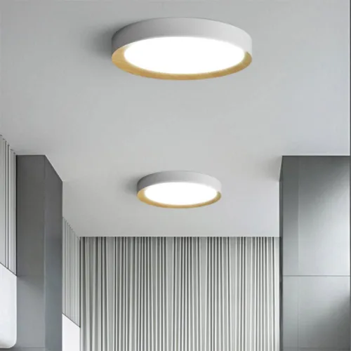 Miniatura 3 de Lámpara de techo LED de atenuación continua con control remoto regulable lámpara de techo LED creativa simple luz plana moderna accesorio de montaje