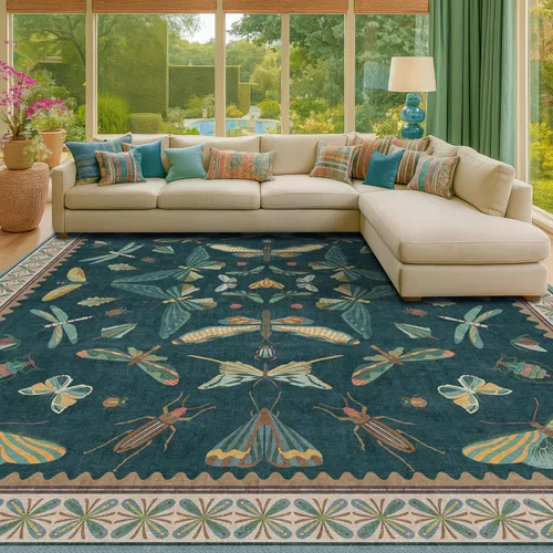 Miniatura 12 de Hazo Haus Alfombra de Baño Bohemia Lavable 2x3, Alfombras Pequeñas para Cocina, Tocador, Puerta Principal Entrada Interior, Antideslizante Pelo Bajo