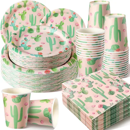 Miniatura 9 de Hsei 250 piezas de platos y servilletas de calabaza de otoño para decoración de fiesta, juegos de vajilla desechable para baby shower, suministros