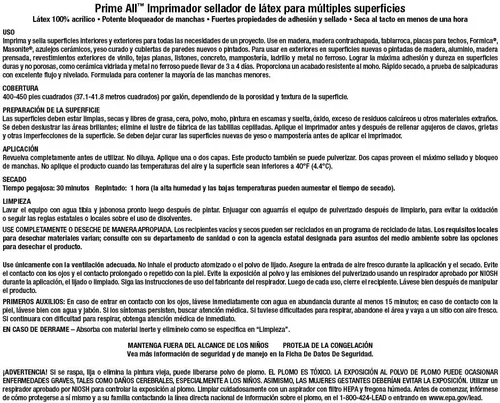 Miniatura 11 de INSL-X AP100009A-04 Prime - Imprimador multisuperficie, color blanco