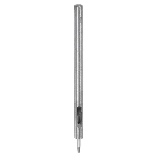 HARFINGTON Perforadora de cuero de 0.039 pulgadas recta, redonda, ojal, remache a presión, fijador para cuero, artesanía, ropa, bolso, cortina de