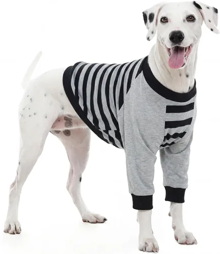 FUAMEY Manga de recuperación para perros con protector de codo, camisa para perros que detiene las lamidas en las articulaciones, traje de manga