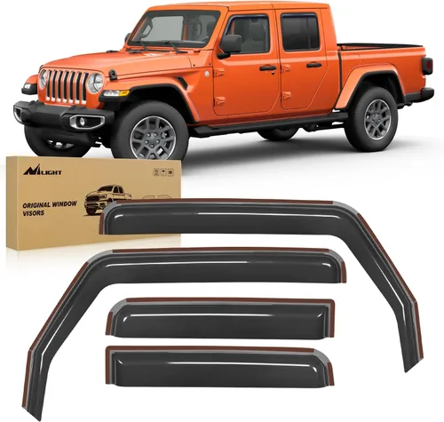 Miniatura 11 de Nilight protectores de lluvia para canal para Ram 1500 2009 2010 2011 2012 2013 2014 2015 2016 2017 2018 Crew Cab, 2019-2023 Ram 1500 Classic Body