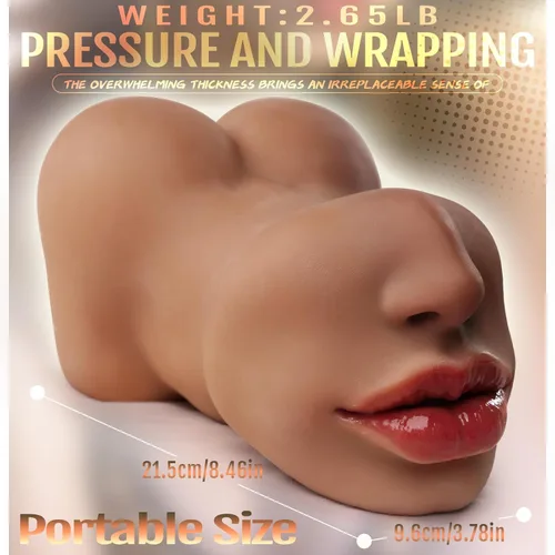Miniatura 3 de Muñeca sexual de gran culo de 2.6 libras, masturbador masculino, realista de glúteos y coño de pluma, juguete sexual para adultos con vagina