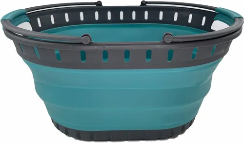 Miniatura 4 de SAMMART Cesta plegable de plástico para la ropa sucia de 25 litros (6.6 galones), contenedor de almacenamiento plegable y organizador, cesta