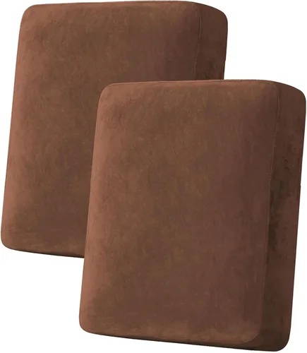 Miniatura 193 de H.VERSAILTEX Funda de cojín elástica de terciopelo para sofá, funda de cojín de felpa para cojines de silla, protector de muebles, cojín de asiento