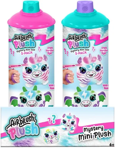 Miniatura 2 de Canal Toys Personaliza el paquete de 2 mini misterios de peluche de aerógrafo. ¿Qué 2 peluches obtendrás? Decora, lava, repite. Personaliza tus