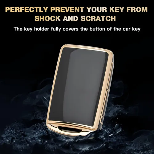 Miniatura 4 de Xotic Tech - Carcasa para llave de entrada sin llave, con 4 botones, de poliuretano termoplástico, 4 botones, a prueba de golpes, compatible