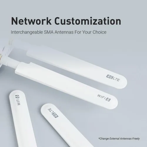 Miniatura 6 de GL-X2000 (Spitz Plus) Puerta de enlace celular/Enrutador 4G LTE para hogar, RV, viajes por carretera, oficinas, CAT 12, enrutador Wifi 6, antenas