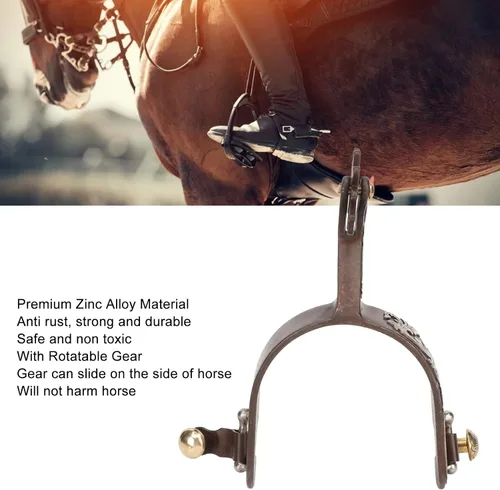 Miniatura 3 de Western Spurs, Vintage Spurs - Acero de bajo carbono para caballo