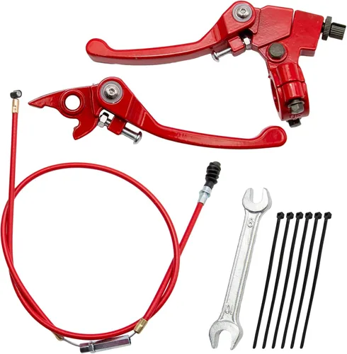 Miniatura 8 de Palanca de embrague plegable de 7/8 con percha y cable de embrague de repuesto para 110/125/140/150cc SSR125 RFZ YZ Ruckus TaoTao DB17/27 Apollo