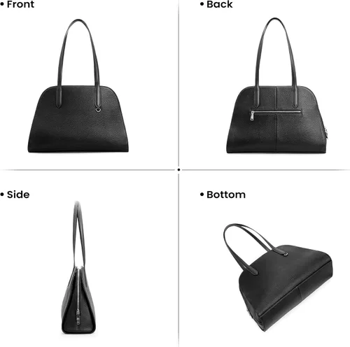 Miniatura 5 de befen Genuine Leather Tote Bag for Women Multi-Pockets Designer Shoulder Tote Work Purse Satchel Handbags