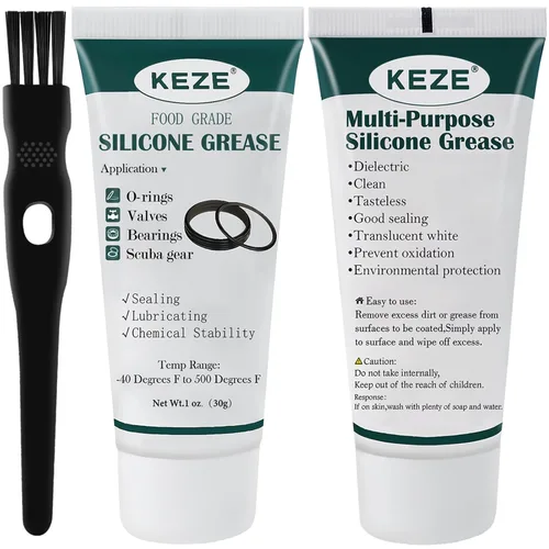 Miniatura 10 de KEZE Lubricante de piscina para junta tórica, grado alimenticio, impermeable, grasa para grifo de silicona para filtro de piscina, plomería, piezas