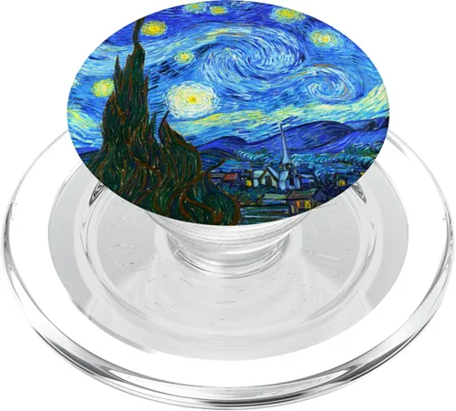 Miniatura 8 de Vincent Van Gogh Starry Night Art Painters PopSockets PopGrip intercambiable