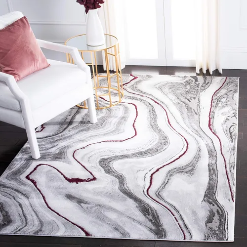Miniatura 16 de SAFAVIEH Craft Collection - Alfombra decorativa, 2'3" x 4', azul y gris, diseño abstracto moderno, no desprende pelusa y de fácil cuidado, ideal