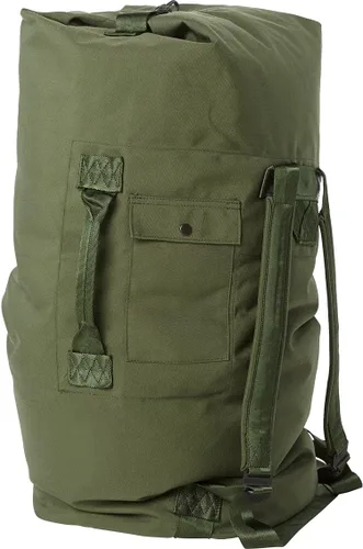 Ropa militar para exterior - previamente emitida por el gobierno - color verde musgo/oliva Cordura - Bolso de viaje con 2 correas