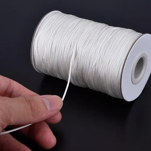 Miniatura 4 de Outus - Cuerda de repuesto para persianas enrollables, 109 yardas, cable trenzado de 0.055 in para persianas de aluminio, plantas de jardinería