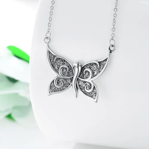 Miniatura 2 de Collar de cuerno italiano de plata de ley 925 con dije de cuerno italiano, amuleto de protección de buena suerte, joyería para mujeres y hombres