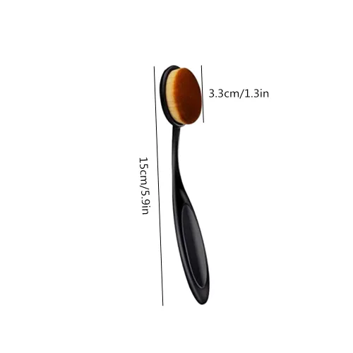 Miniatura 2 de Paquete de 2 cepillos de dientes para base de cepillo de dientes, cepillo de maquillaje ovalado, cepillo de dientes suelto para mezclar líquido