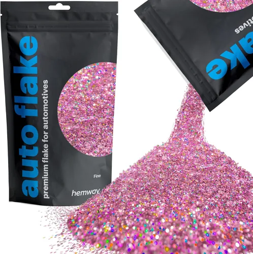 Miniatura 32 de Hemway Auto Flake Glitter FINE 1/64" 0.015" 0.4mm 375 micras Aditivo de Pintura en Hojuelas Metálicas 100g para uso con Pintura en Aerosol para Azul