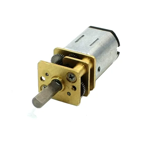Caja de engranajes micro material JA12-N20 del metal del motor N20 de la caja de cambios del esfuerzo de torsión de DC 12V 100RPM