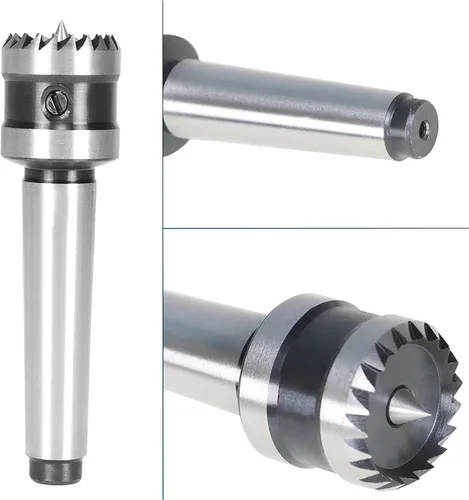 Miniatura 3 de 2MT con torno de 1 pulgada Centro de accionamiento de carpintería herramienta de torneado de carpintería, torno de madera Super Crown Drive Center