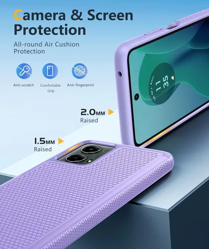 Miniatura 590 de FNTCASE Funda para iPhone 17 Pro: Fundas delgadas translúcidas de color azul claro compatibles con MagSafe, protección completa de la cámara