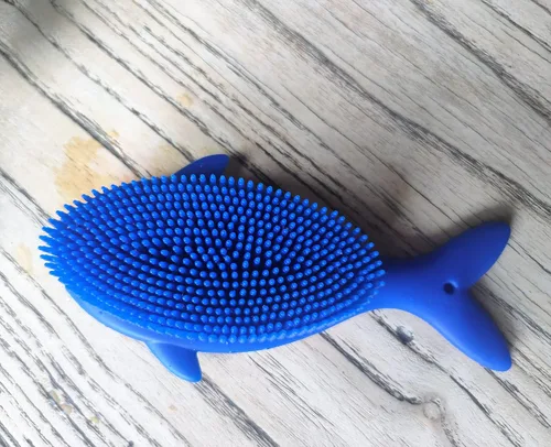 Miniatura 7 de Cepillo sensorial prémium para niños o autismo, limpiador corporal de silicona suave, cepillos sensoriales 2 en 1 para terapia ocupacional, esponja