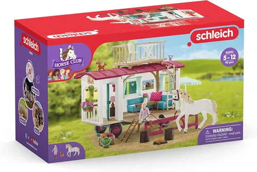 Miniatura 6 de Schleich Horse Club - Juego de 95 piezas Sofia's Secret Camper con balcón extraíble en la azotea - Incluye figuras de cámper, caballo y jinete