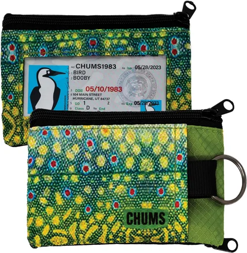 Miniatura 21 de Chums Surfshorts - Cartera minimalista ligera con cremallera y ventana de identificación transparente, resistente al agua con llavero