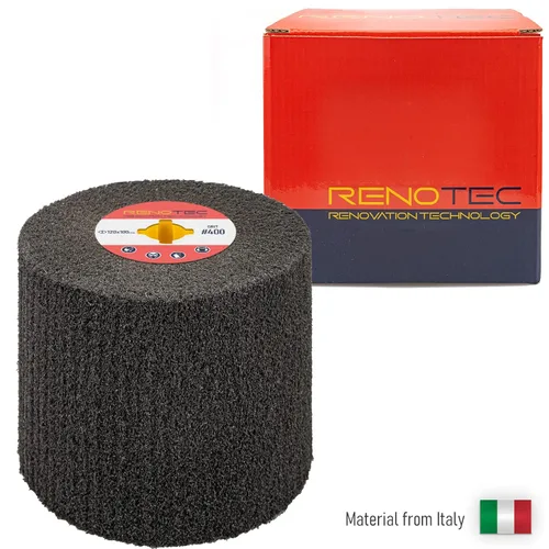 Miniatura 2 de 120x100mm Rueda de pulido de dibujo de alambre de solapa no tejida para el tratamiento de superficie de productos metálicos (400 GRANO)