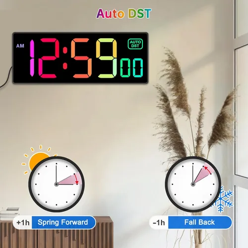 Miniatura 5 de Soobest - Reloj de pared digital con temporizador de cuenta regresiva remoto, temporizador eléctrico de segundos para gimnasio, sala de estar