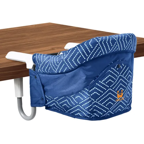 MTWML Silla de bebé portátil para mesa, silla alta de enganche que se fija a la mesa, asiento de mostrador con ahorro de espacio para bebé, asiento