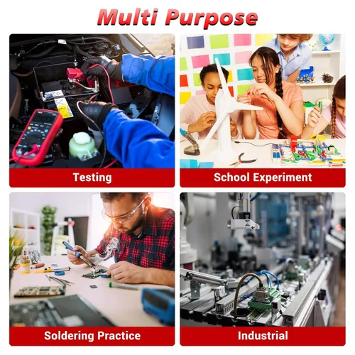 Miniatura 7 de MiOYOOW Kit de Práctica de Soldadura, Kit de Generador de Señal Ajustable PWM DIY, Probador de Voltaje y Corriente, Kit de Proyecto Electrónico, Kit