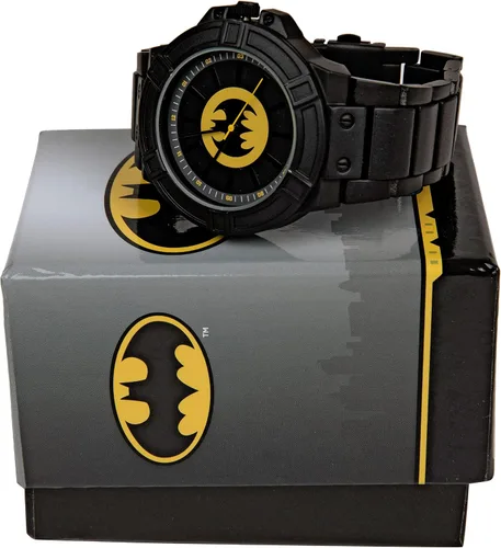 Miniatura 5 de Accutime DC Comics Batman Classic Symbol Watch Face con correa de metal negro, Negro -, Classic