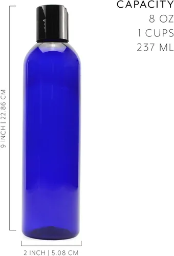 Miniatura 6 de Botellas flexibles de plástico vacías con tapa de pulso (paquete de 6), envases sin bisfenol A para champú, cremas, lociones, jabón líquido